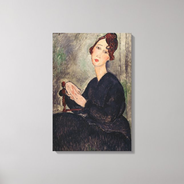Lienzo Amedeo Modigliani - Retrato de Dedie Hayden (Anverso)