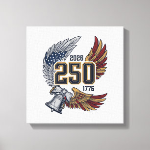 Lienzo América 250 Alas de Águila 2026 Diseño Patriótico_