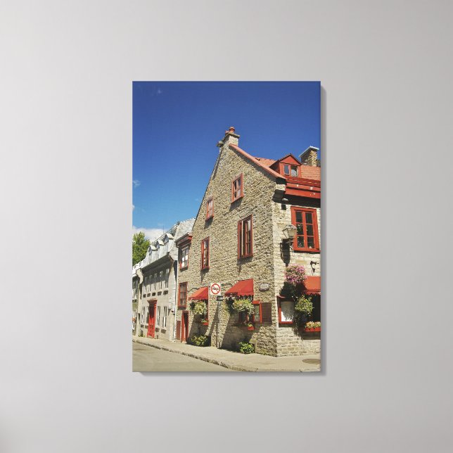 Lienzo América del Norte, Canadá, Quebec, Ciudad Vieja de (Anverso)