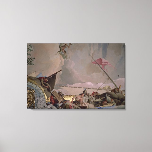 Lienzo América, detalles de La Gloria de España II (Anverso)