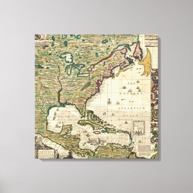 Lienzo América Septentrionalis (Anverso)