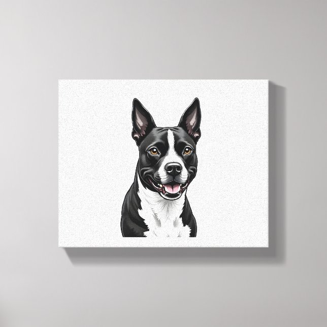 Lienzo American Staffordshire Terrier (Anverso)