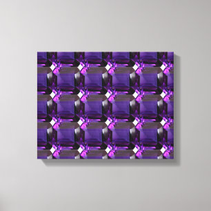 Lienzo Amethyst Gemstone Purple