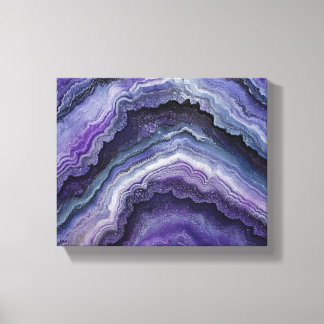 Lienzo Amethyst Geode Fluid Pour