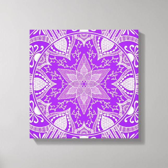 Lienzo Amethyst Mandala (Anverso)