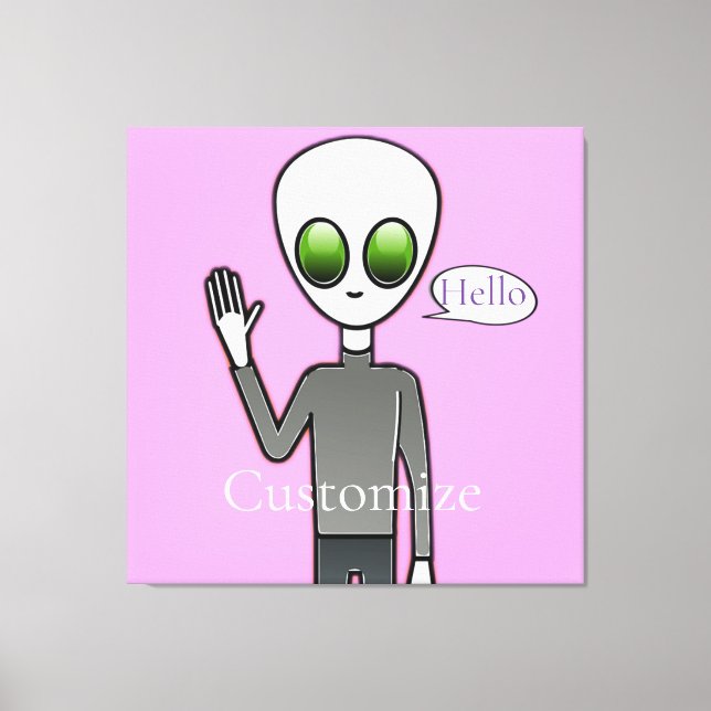 Lienzo Amigable Waving Alien Thunder_Cove (Anverso)