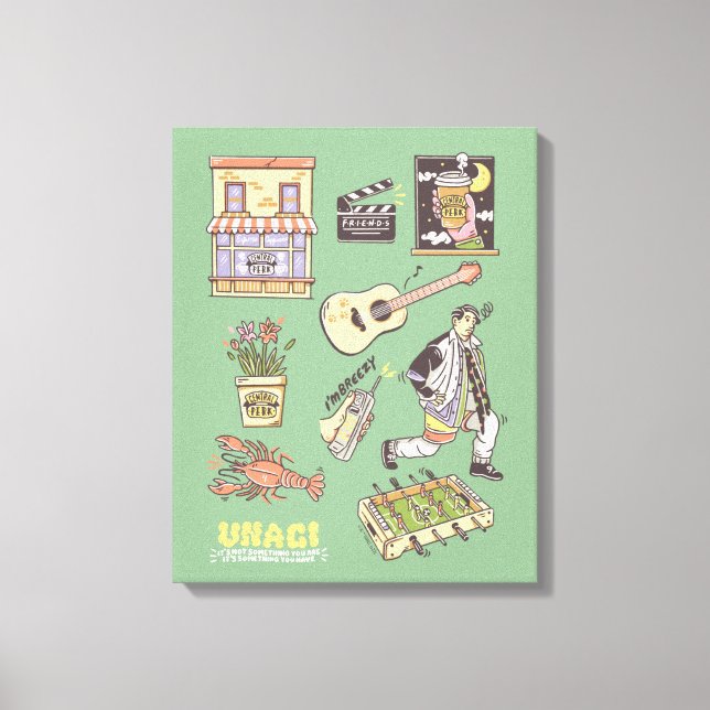 Lienzo AMIGOS™ | Gráfico de iconos Personalizados (Anverso)