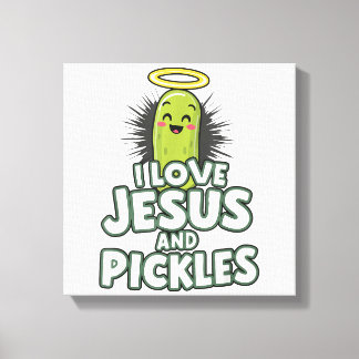 Lienzo Amo A Jesús Y A Las Pickles