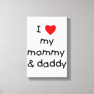 Lienzo Amo a mi mamá y mi papá