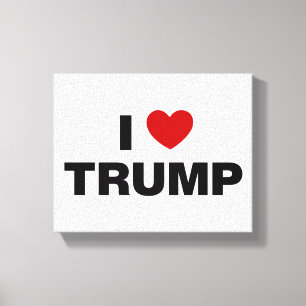 Lienzo Amo a Trump