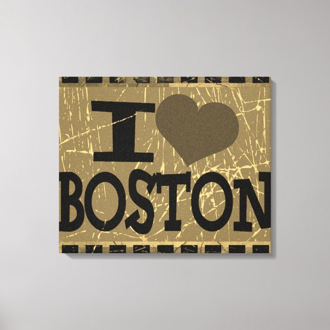Lienzo Amo Boston - Viejo Boston (Anverso)