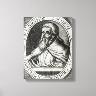 Lienzo Amo de Jacques de Molay de los caballeros Templars