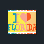 Lienzo Amo Florida - Pop art 2<br><div class="desc">Amo Florida - Arte pop</div>