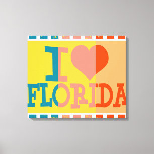 Lienzo Amo Florida - Pop art 2