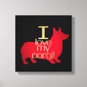 LIENZO AMO MI CORGI