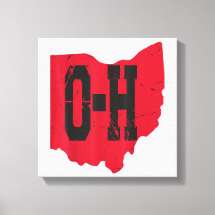 Lienzo Amo mi hogar Ohio Script Ohio Estado Buckeye