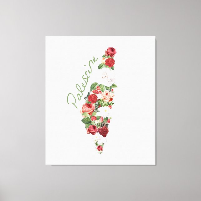 Lienzo Amo Palestina Mi Mapa Palestino (Anverso)