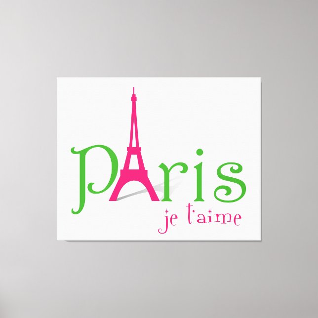 Lienzo Amo París (Anverso)