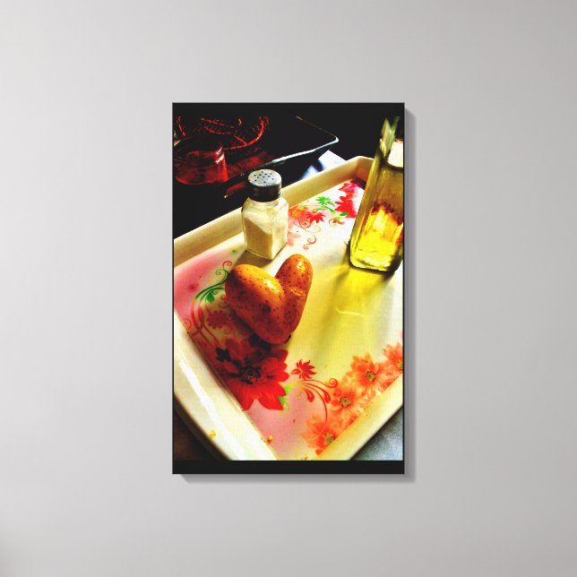 Lienzo Amor a la papa (Anverso)