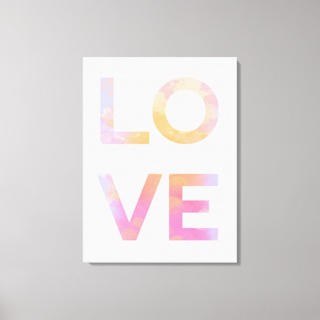 Lienzo Amor, Acuarela (Anverso)