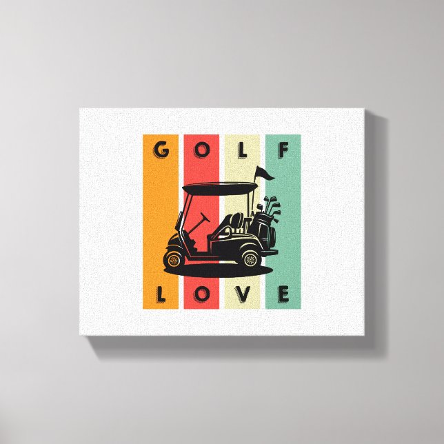Lienzo Amor al golf (Anverso)