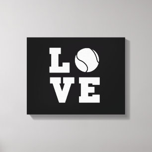 Lienzo Amor al tenis