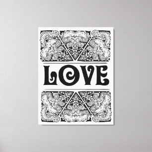 Lienzo Amor - cita positiva de la declaración