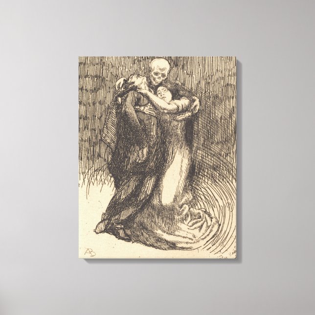 Lienzo Amor Consagrado (por Paul-Albert Besnard) (Anverso)