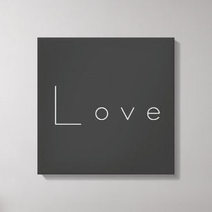 Lienzo Amor de Boda Gris Blanco con Estilo