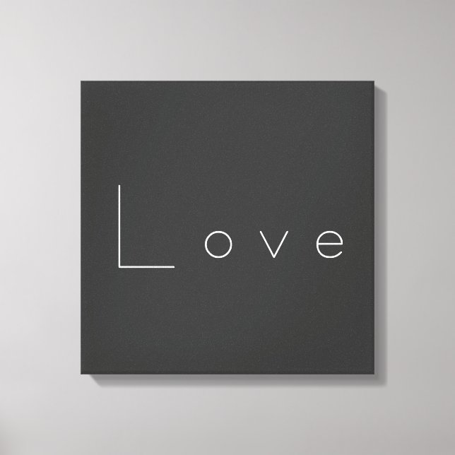 Lienzo Amor de Boda Gris Blanco con Estilo (Anverso)