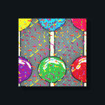 Lienzo Amor de Lollipop<br><div class="desc">Prepárate para el Amor Lollipop, la colección de tés 38 Hertz, el software de partyware, la decoración de las paredes, y más llevando la dulzura de los coloridos lópops directamente a tu mundo feliz. Hemos tomado todos los colores del arcoiris y los hemos convertido en diseños tan deliciosos como la...</div>