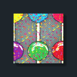 Lienzo Amor de Lollipop<br><div class="desc">Prepárate para el Amor Lollipop, la colección de tés 38 Hertz, el software de partyware, la decoración de las paredes, y más llevando la dulzura de los coloridos lópops directamente a tu mundo feliz. Hemos tomado todos los colores del arcoiris y los hemos convertido en diseños tan deliciosos como la...</div>