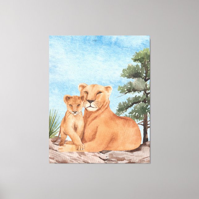 Lienzo Amor de madre (Anverso)