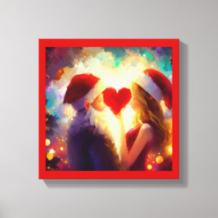 Lienzo Amor de Navidad 1