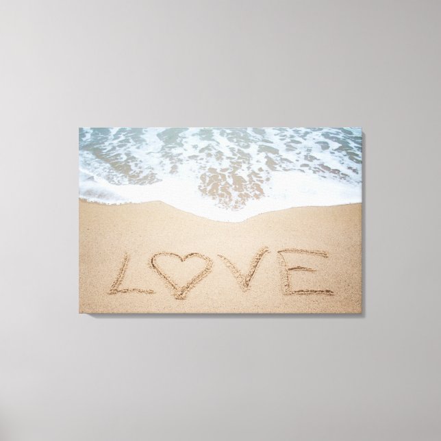 Lienzo Amor de playa II (Anverso)