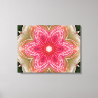 Lienzo Amor desde adentro de las flores Mandala