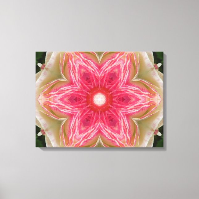Lienzo Amor desde adentro de las flores Mandala (Anverso)