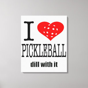 Lienzo Amor divertido de Pickleball