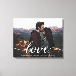 Lienzo "Amor Everdurable" Boda personalizada Bienvenido C