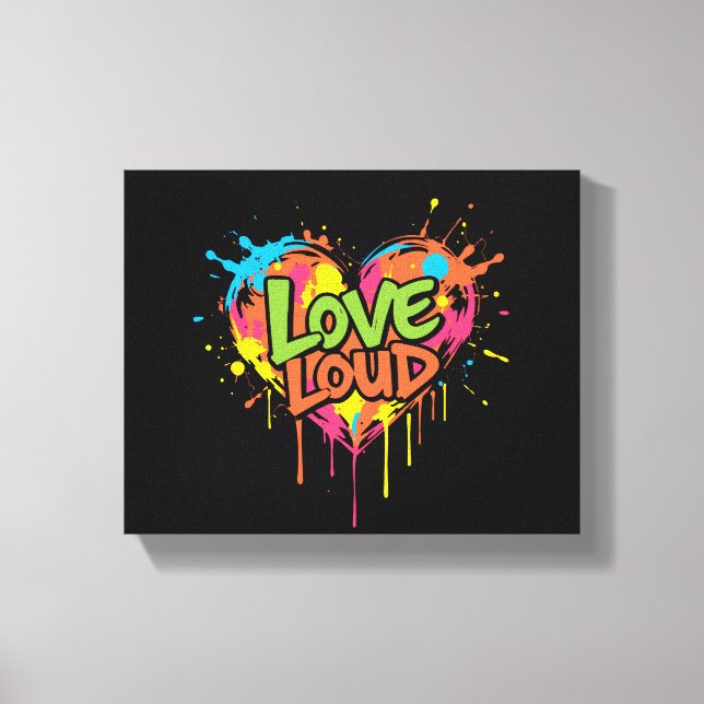 Lienzo amor fuerte (Anverso)
