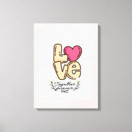 Lienzo amor para siempre