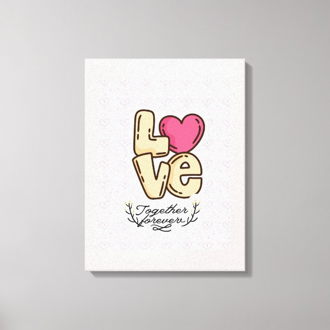 Lienzo amor para siempre (Anverso)