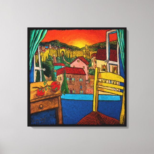 Lienzo Amor por Jerusalén por Jonathan Kis-Lev (Anverso)