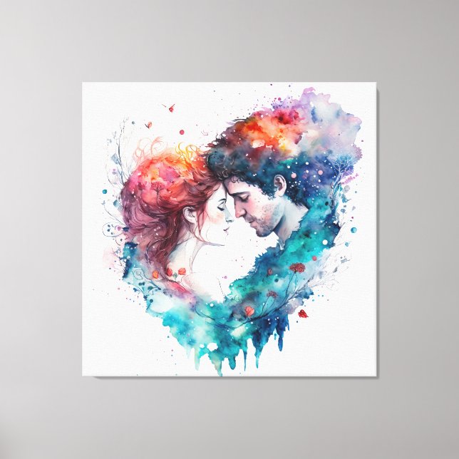 Lienzo Amor por siempre (Anverso)