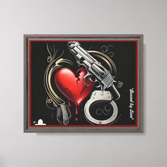 Lienzo "Amor protegido" (Anverso)