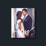 Lienzo Amor | Simple tipografía moderna con tu foto<br><div class="desc">Esta impresión personalizada de lienzos muestra tu propia foto,  con la palabra "amor" como un overlay en la moderna tipografía blanca.</div>