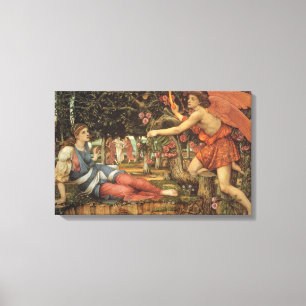 Lienzo Amor y la doncella por John Stanhope