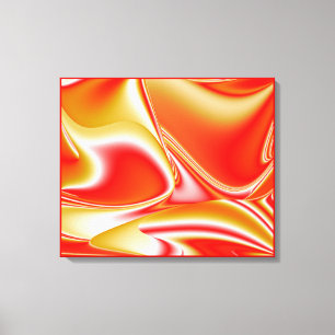Lienzo Amor y Oro Abstracto 3D Arcoíris