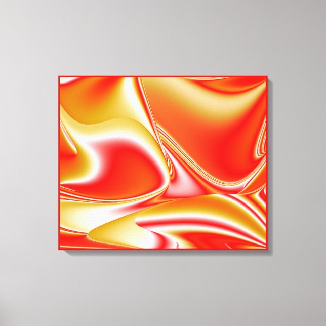 Lienzo Amor y Oro Abstracto 3D Arcoíris (Anverso)