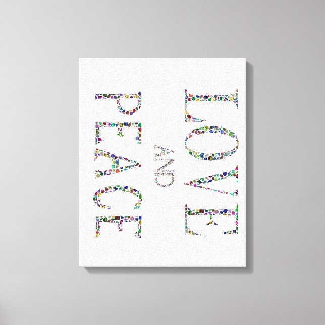 Lienzo Amor y paz (Anverso)